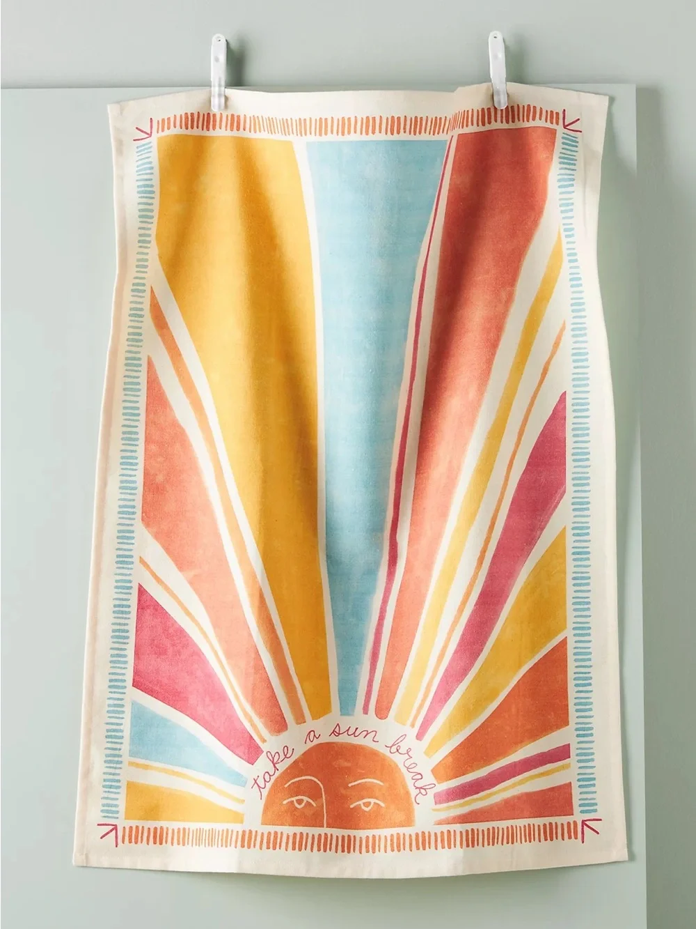 New🌟Anthropologie-Take A Sun Break Dish Towel